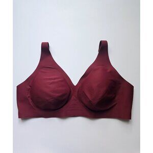 Knix Revolution Burgundy Red Wireless Lightly Lined V-Neck Comfort Bra XL+